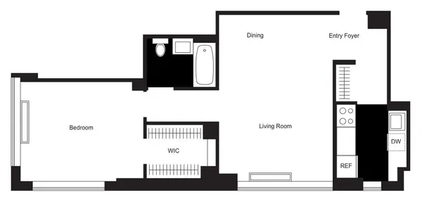 $4,700 | 500 West 56th Street, Unit 815 | Hell's Kitchen