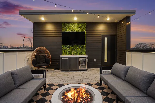 a view of a couches in the patio