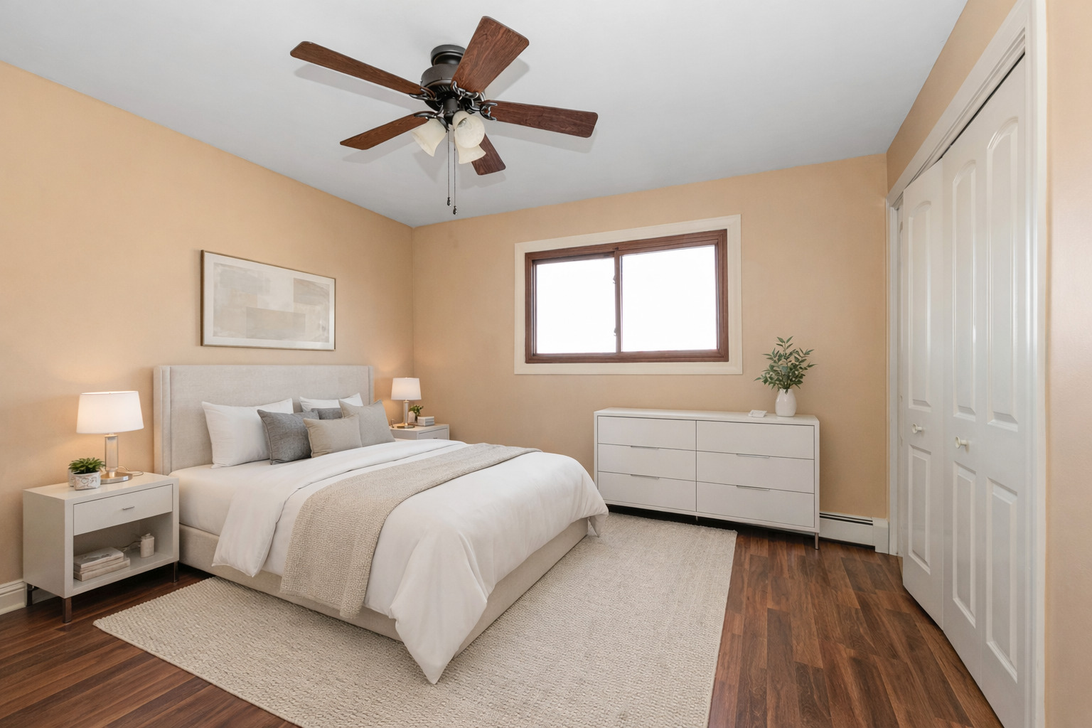 10625 Parkside Avenue, Unit 8 Chicago Ridge, IL 60415 - Photo 3 of 16 a bedroom with a bed and a window