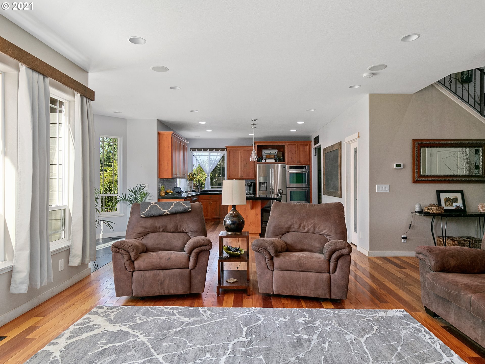 35412 Southeast Shade Tree Lane Estacada, OR 97023 - Photo 12 of 32 a living room with furniture and a flat screen tv