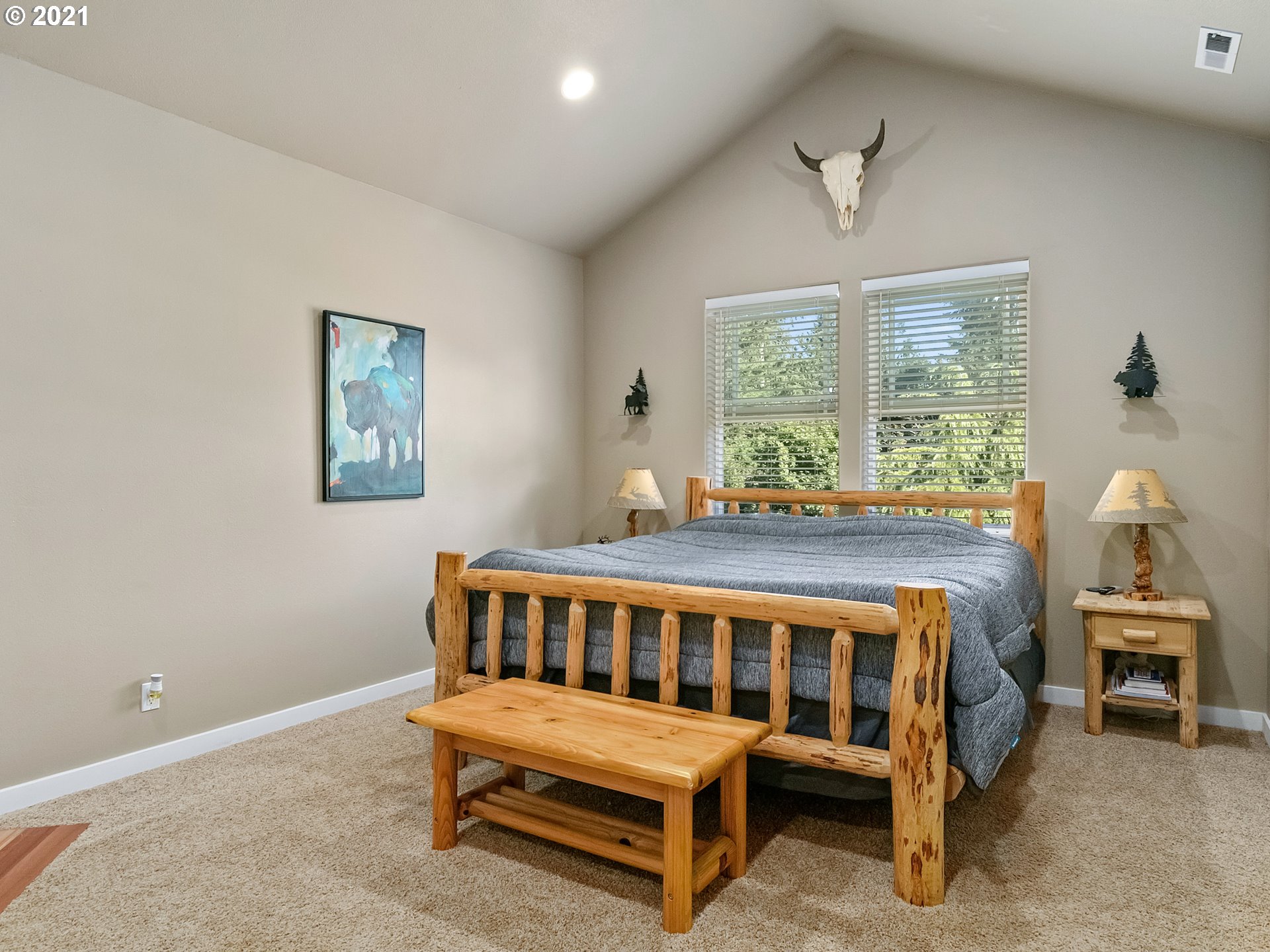 35412 Southeast Shade Tree Lane Estacada, OR 97023 - Photo 16 of 32 a bedroom with a bed and a window