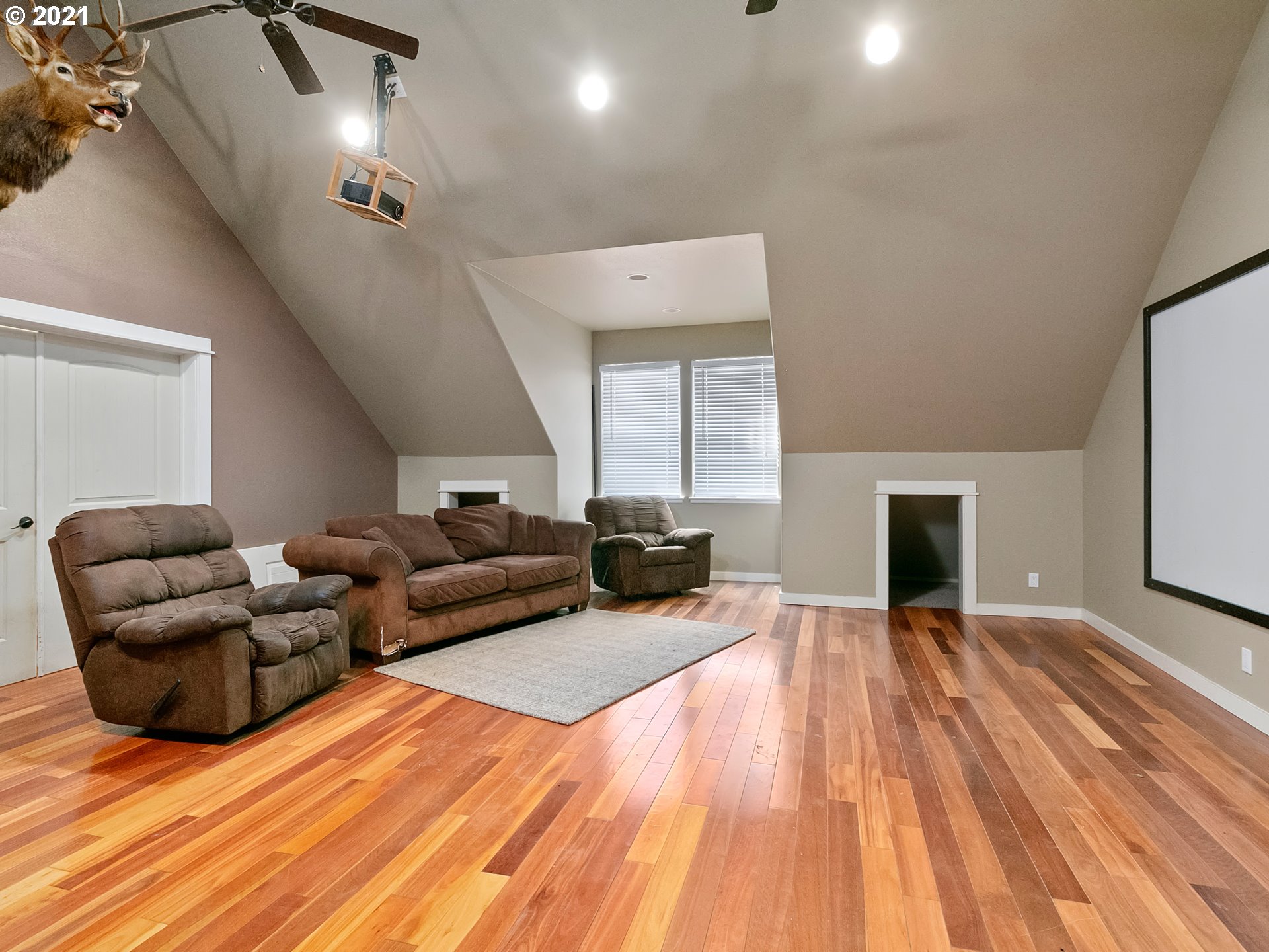 35412 Southeast Shade Tree Lane Estacada, OR 97023 - Photo 22 of 32 a living room with furniture and a fireplace