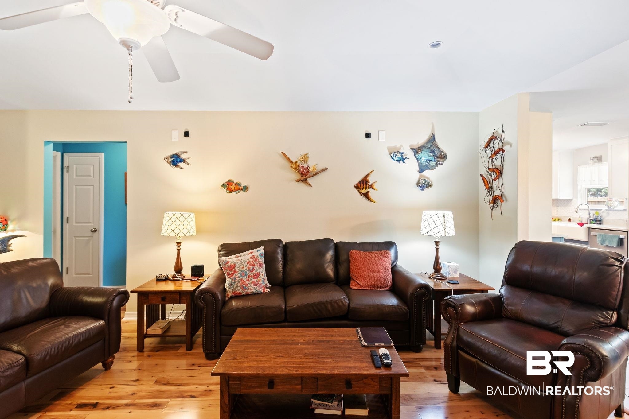 16898 Sugar Loop Foley, AL 36535 - Photo 14 of 67 Living room featuring light hardwood / wood-style flooring and ceiling fan
