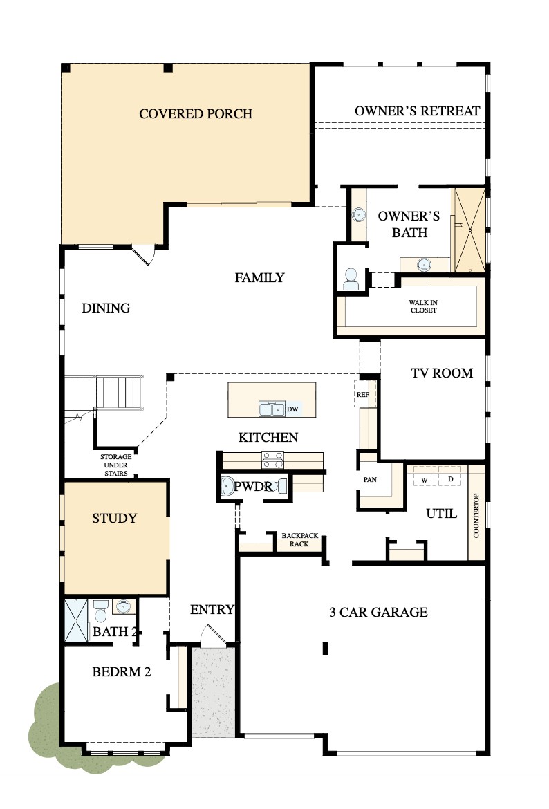 2016 Morning Mist Drive Georgetown, TX 78628 - Photo 8 of 9 Floor Plan - 1st Floor