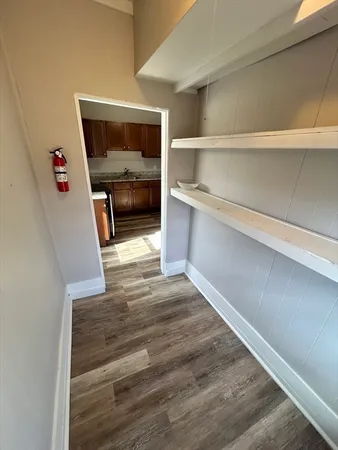 a view of storage and utility room