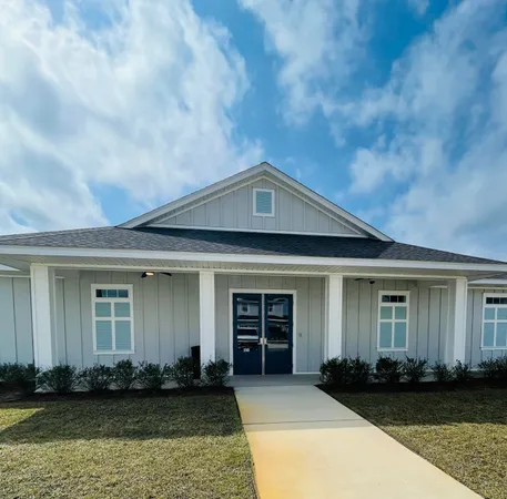 a front view of a house