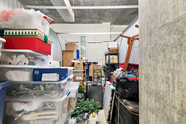 a close view of water heater room