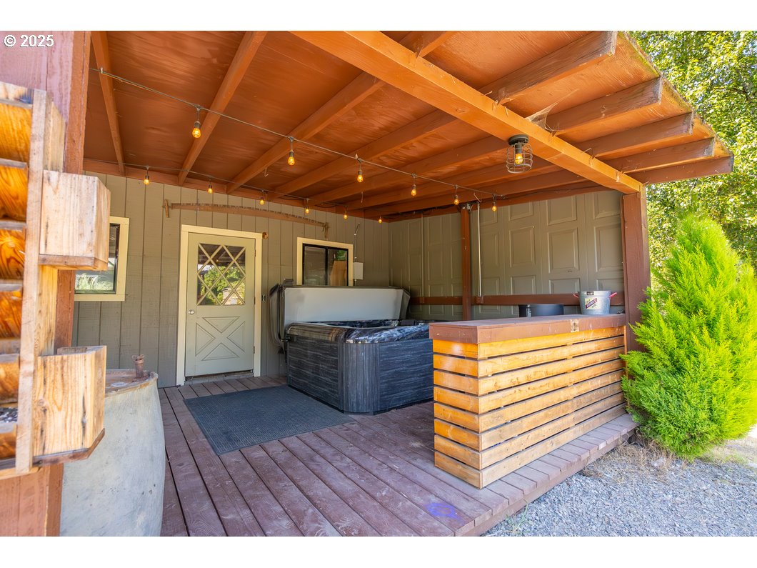 165 8th Place Mill City, OR 97360 - Photo 22 of 39 a view of outdoor space and wooden deck