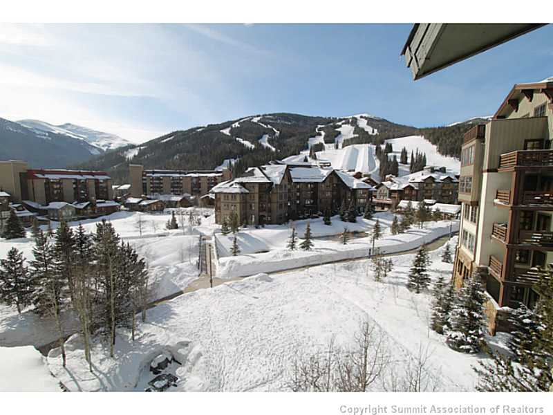 860 Copper Road, Unit 410 Frisco, CO 80443 - Photo 11 of 18 View. This is a closer up view from the master bedroom window. The West Lake and Ten Mile Creek are covered in snow but the water aspect of this home comes alive in the spring.