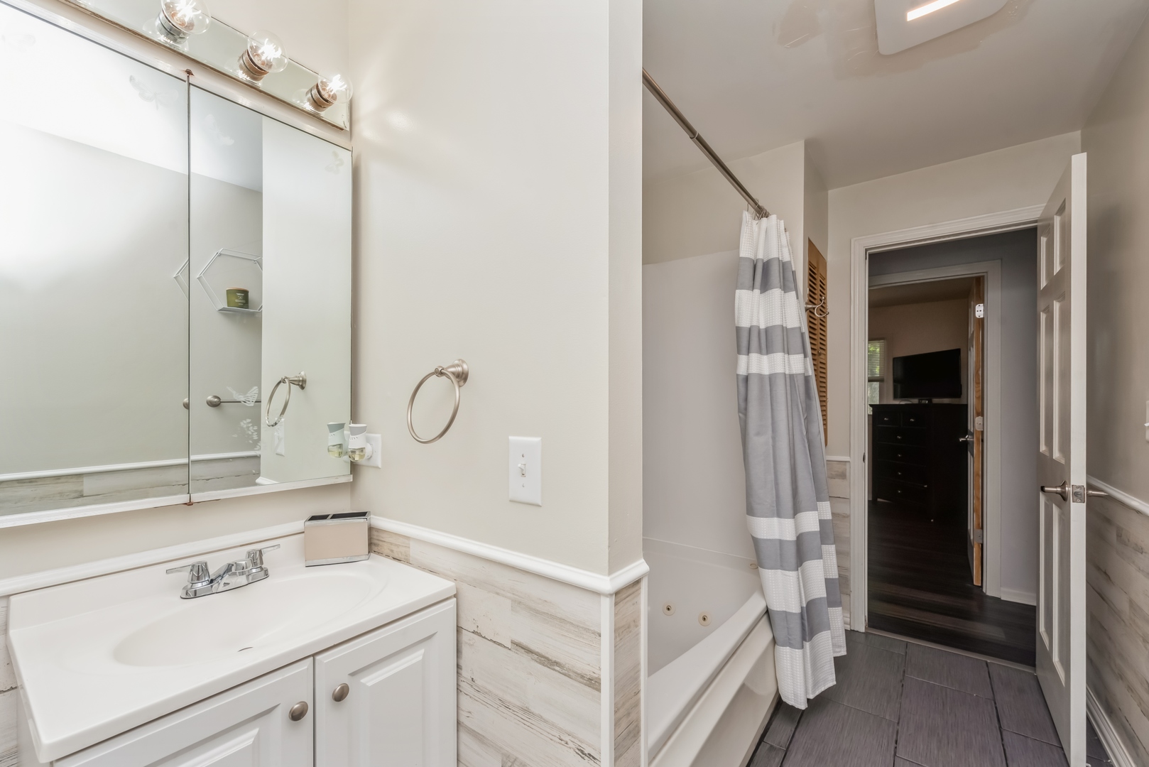 318 Dunbar Road Wauconda, IL 60084 - Photo 12 of 15 a bathroom with a sink vanity and a mirror