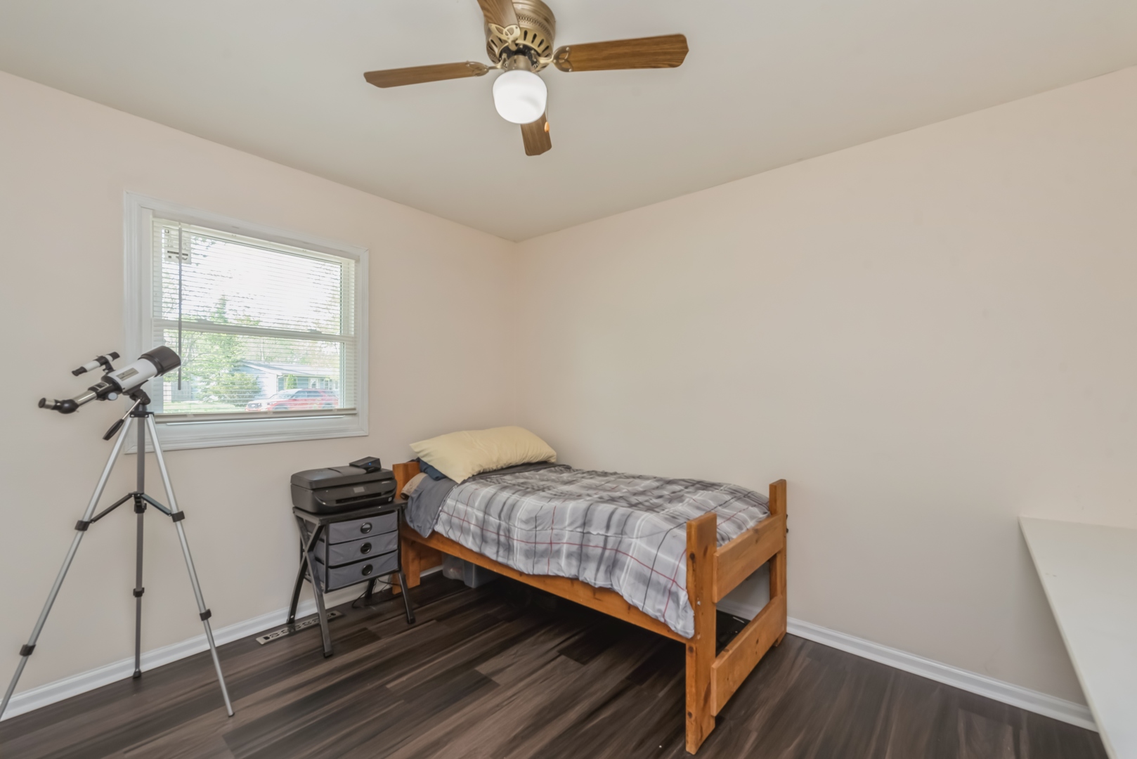 318 Dunbar Road Wauconda, IL 60084 - Photo 10 of 15 a bedroom with a bed and a chandelier