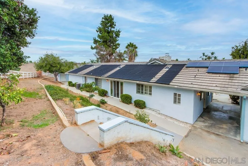 227 Hutchison Street Vista, CA 92084 - Photo 48 of 58 an aerial view of a house with swimming pool and furniture
