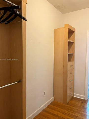 a view of closet area