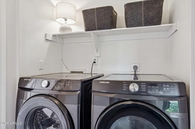 a view of washer and dryer