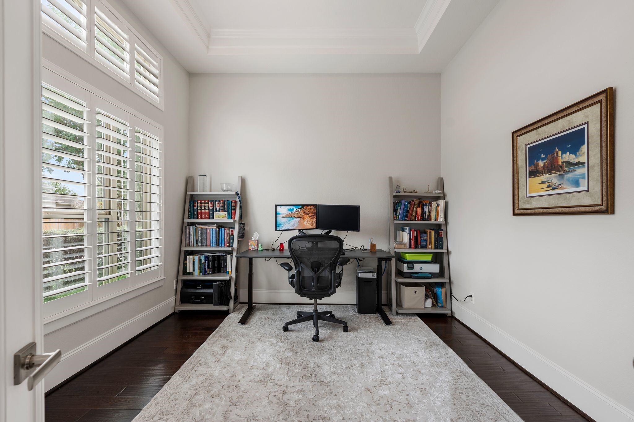 2926 Fairmont Ridge Lane Katy, TX 77494 - Photo 40 of 49 a view of a workspace with furniture and a window