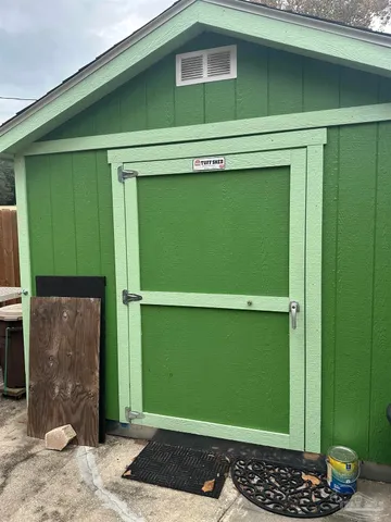a view of a door of the house