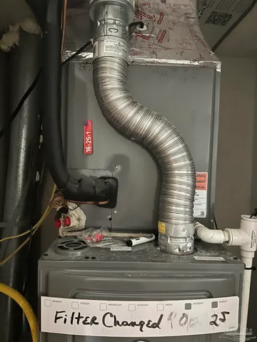 a close view of water heater