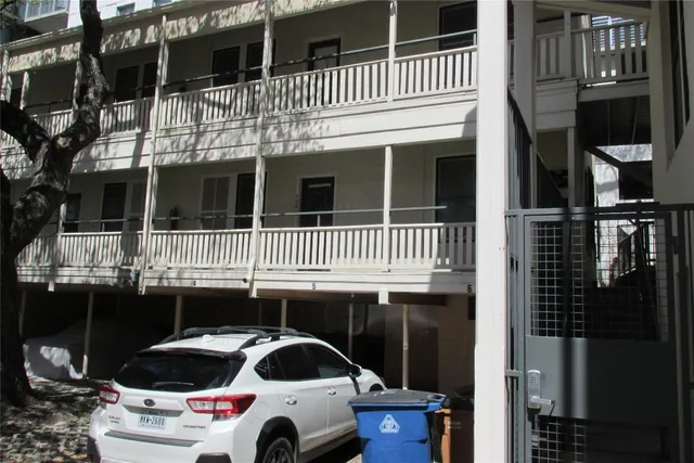 a front view of a house with a balcony