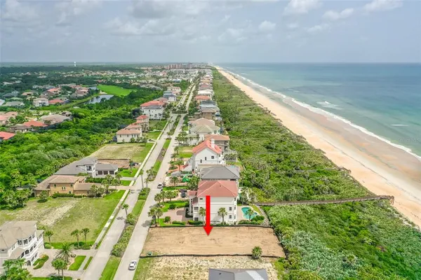 a view of a city and ocean view