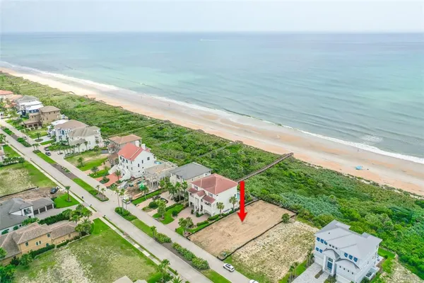 a view of an outdoor space and ocean view