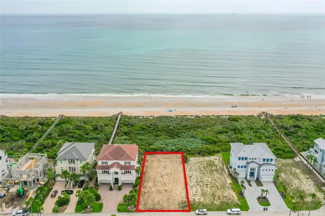 a view of an ocean with a building