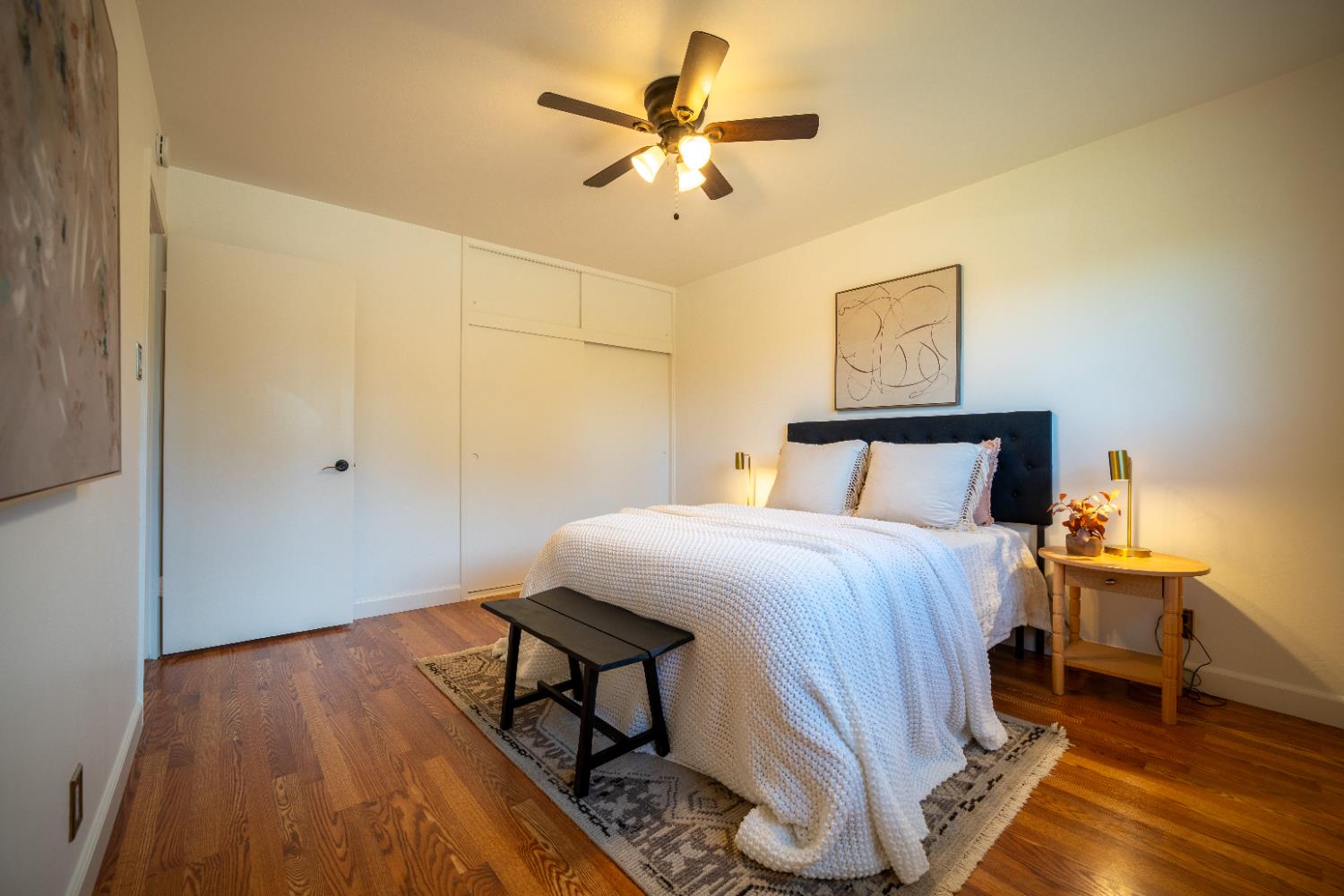 4220 Elva Way Sacramento, CA 95821 - Photo 28 of 52 a bedroom with a bed and a table in it