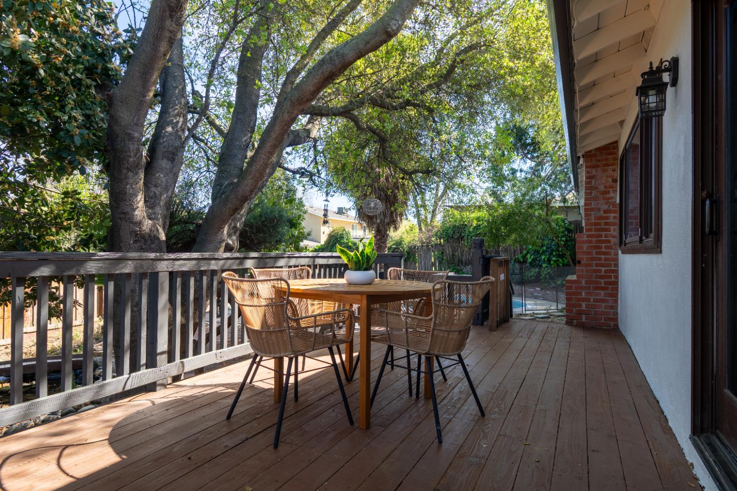 4220 Elva Way Sacramento, CA 95821 - Photo 35 of 52 a view of balcony with furniture and trees