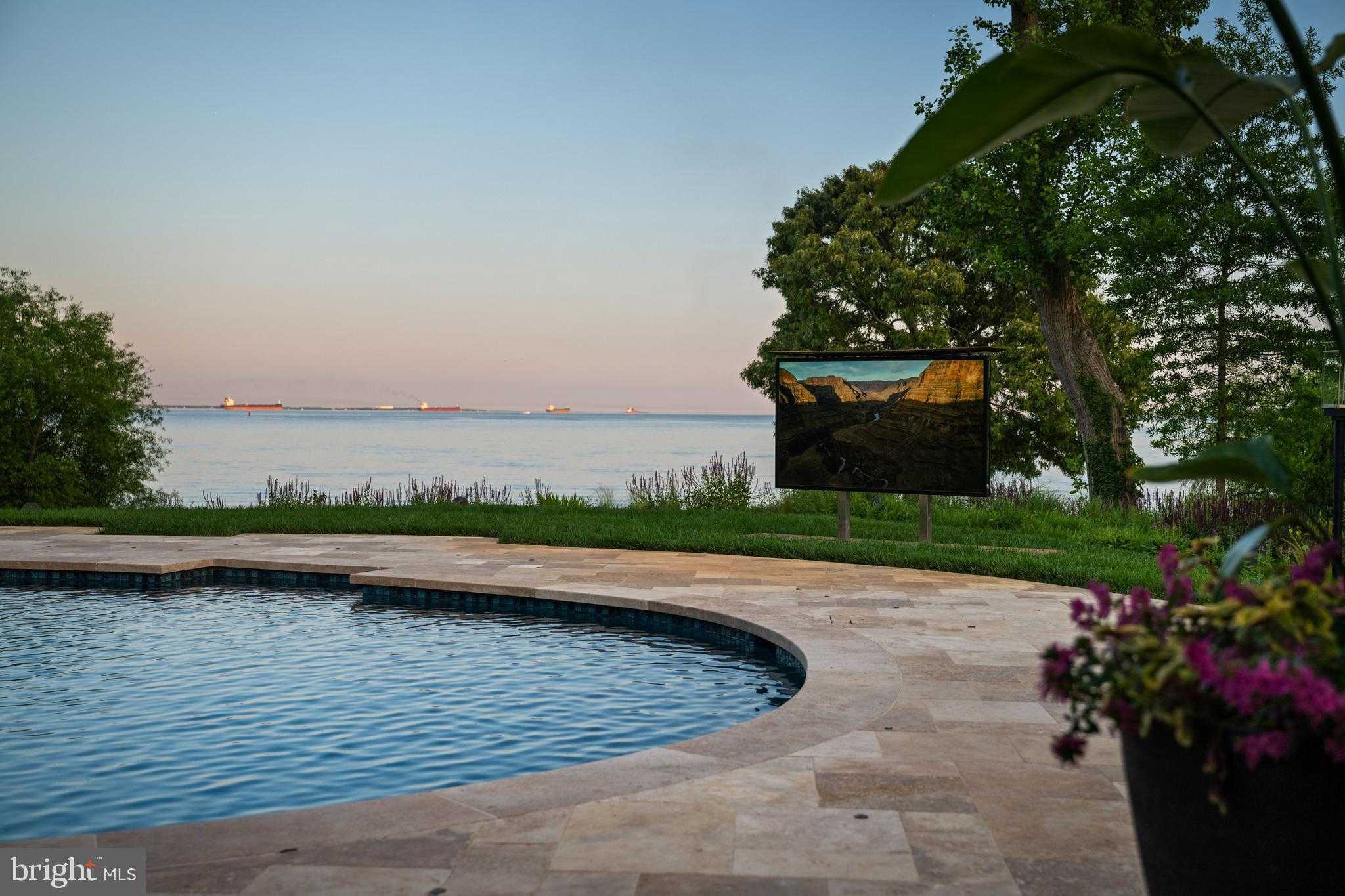 2045 Maidstone Farm Road Annapolis, MD 21409 - Photo 21 of 50 Enjoy a movie while floating in the pool