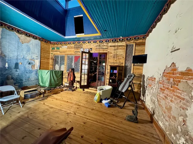 a view of a storage room