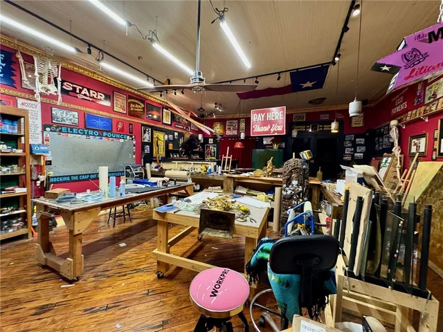 a view of store with chairs