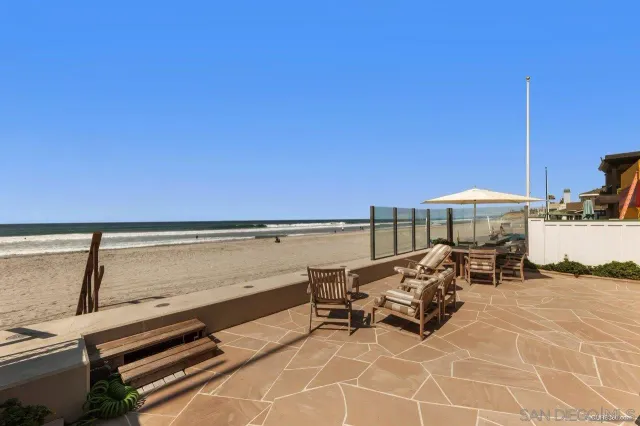 a view of a terrace with chairs