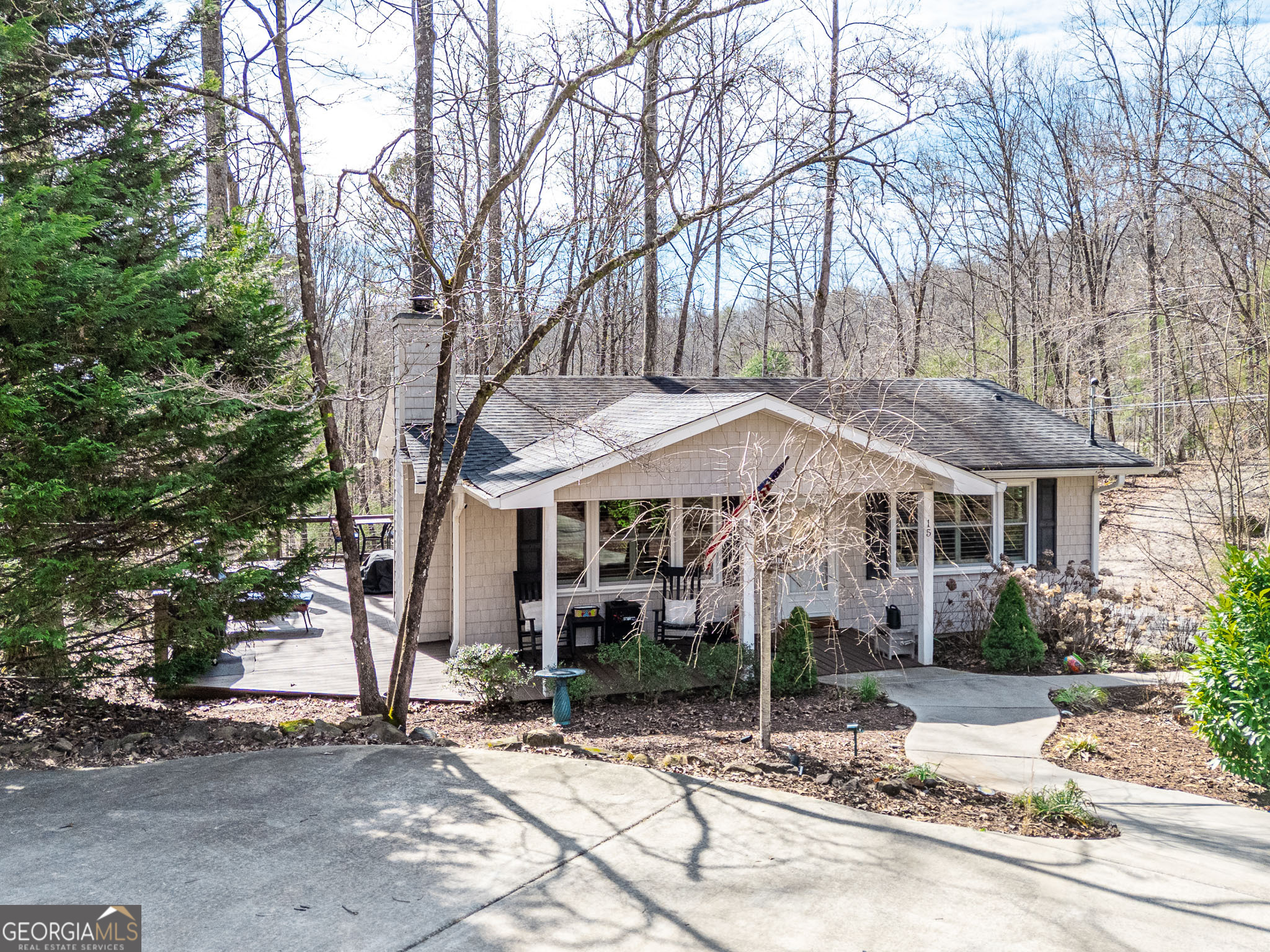 15 Lonesome Pine Road Murphy, NC 28906 - Photo 46 of 61 a view of a white house with a large tree