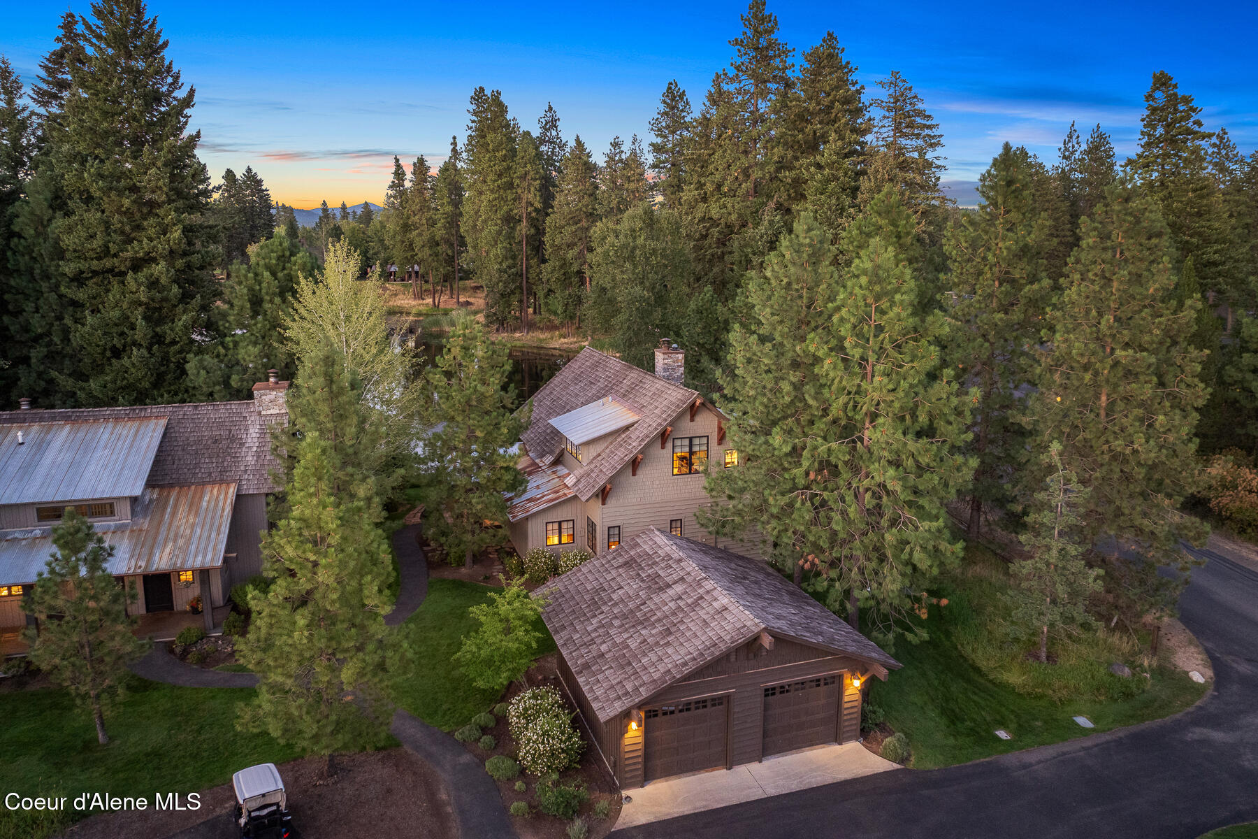6779 South Old Barn Road Harrison, ID 83833 - Photo 5 of 36 Aerial_Cottage10_Twilight-5