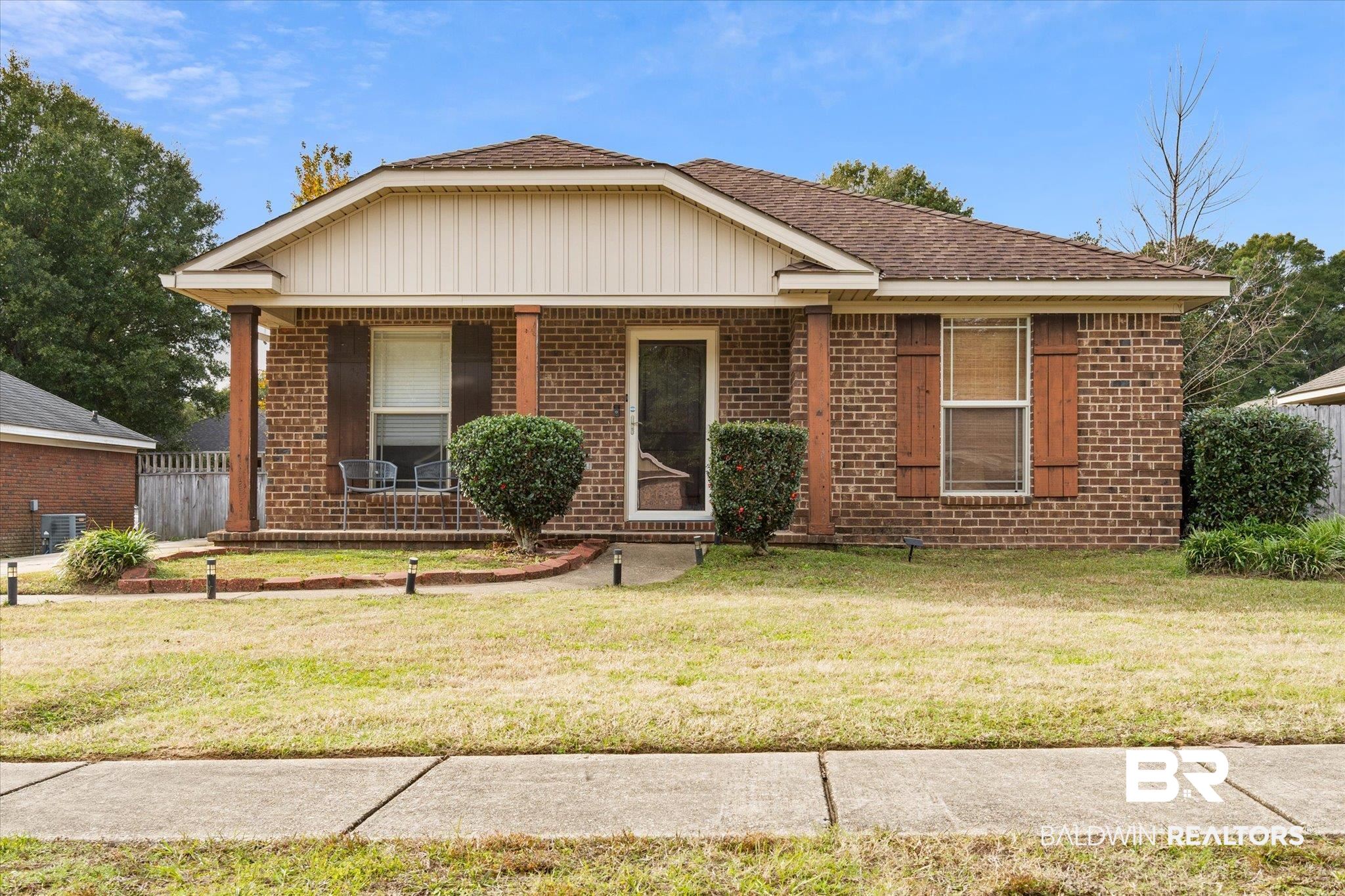 2855 Rebecca Drive West Mobile, AL 36618 - Photo 1 of 22 View of front of home featuring central AC and a front yard