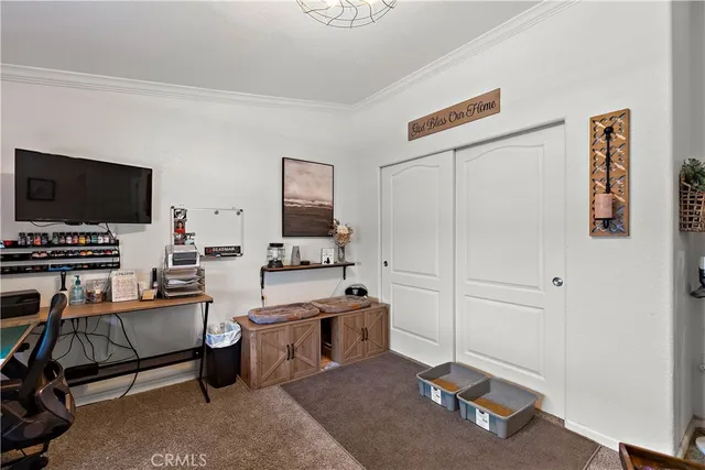 a bathroom with double vanity sinks a vanity and a mirror