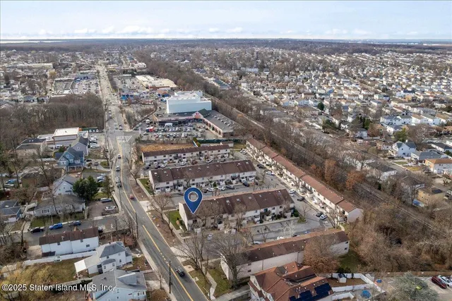 an aerial view of city