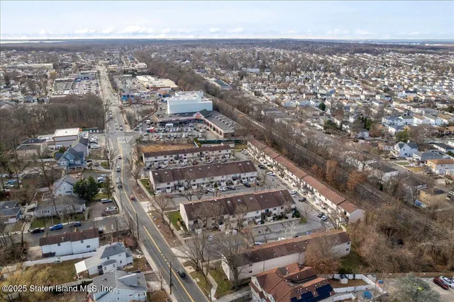 an aerial view of city
