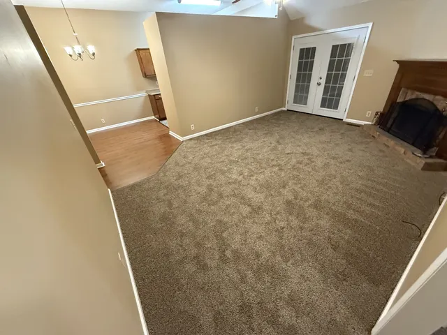 a view of an empty room