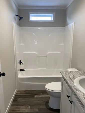 a bathroom with a sink a toilet and a bathtub