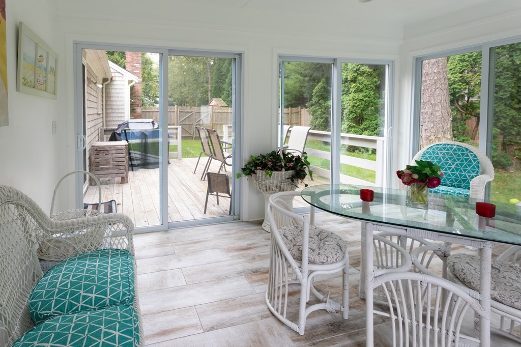 329 White Oak Trail Barnstable, MA 02632 - Photo 32 of 38 a view of a dining room and furniture window and outside view