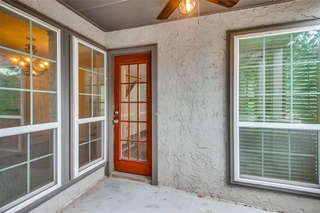 a view of front door