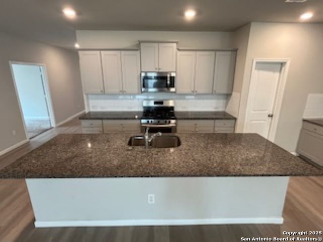 32132 Morels Avenue Bulverde, TX 78163 - Photo 10 of 13 a kitchen with a sink a stove and cabinets