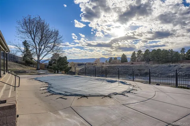 a view of outdoor space with wooden deck