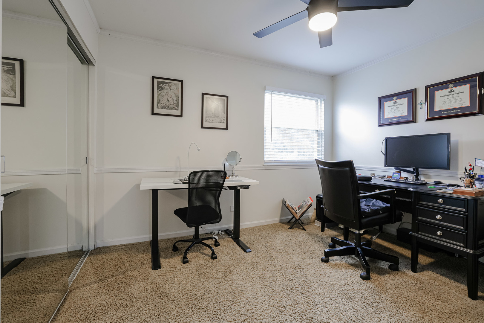 7 Michael Court Lake In The Hills, IL 60156 - Photo 20 of 37 a view of a workspace with furniture and a window