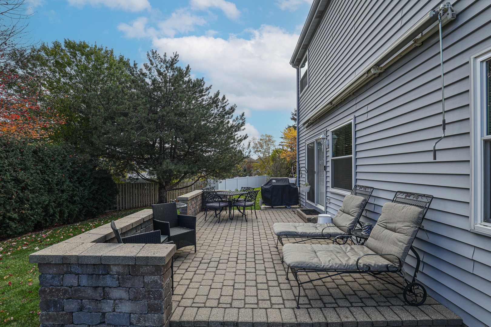 7 Michael Court Lake In The Hills, IL 60156 - Photo 34 of 37 a view of backyard with seating space