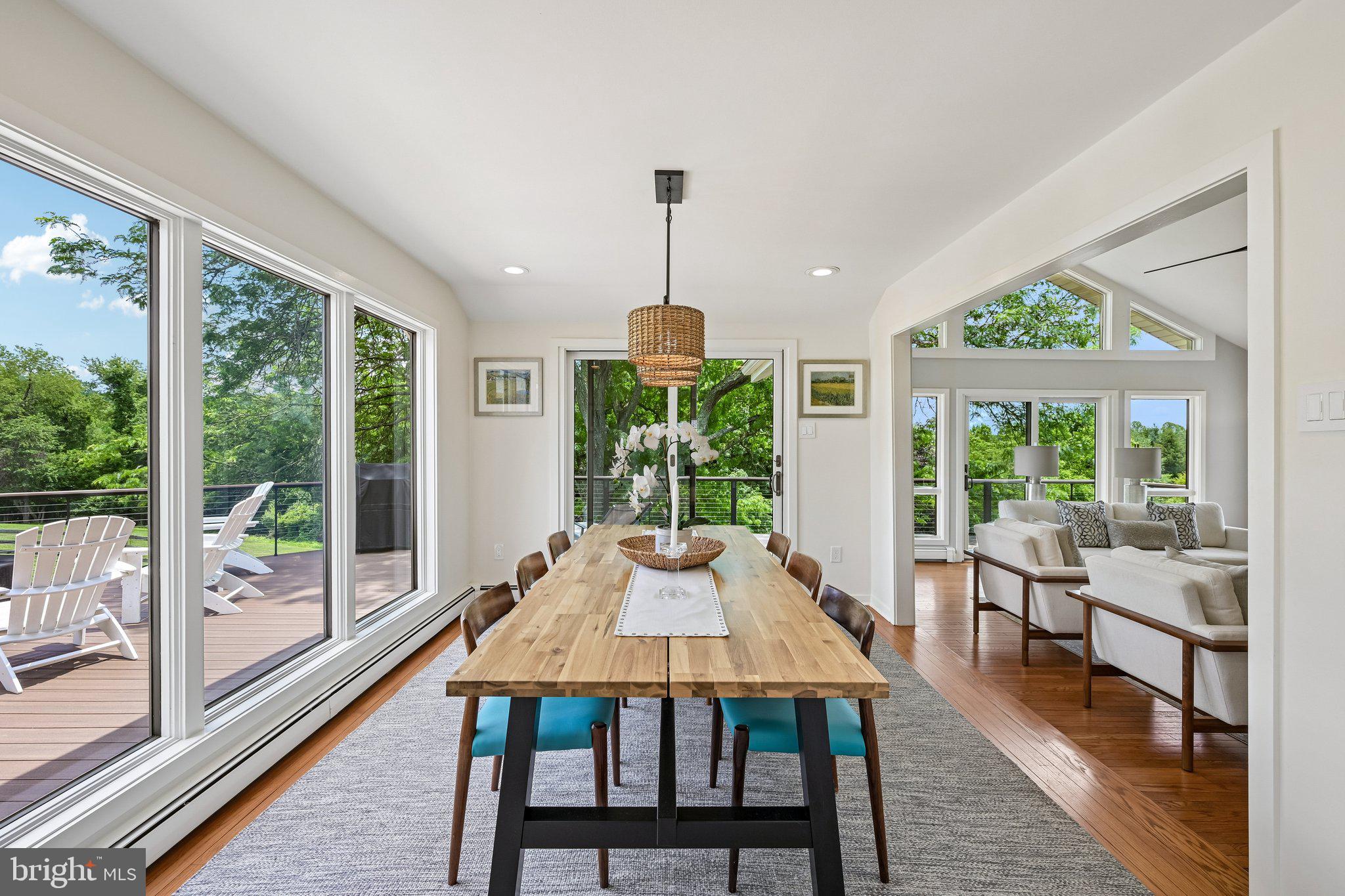 989 Delchester Road Newtown Square, PA 19073 - Photo 14 of 67 Dining Room with deck access
