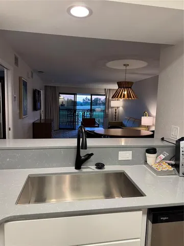 a view with a counter top space