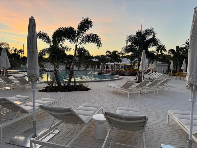 a view of outdoor space with seating area