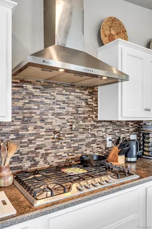 a kitchen with stove