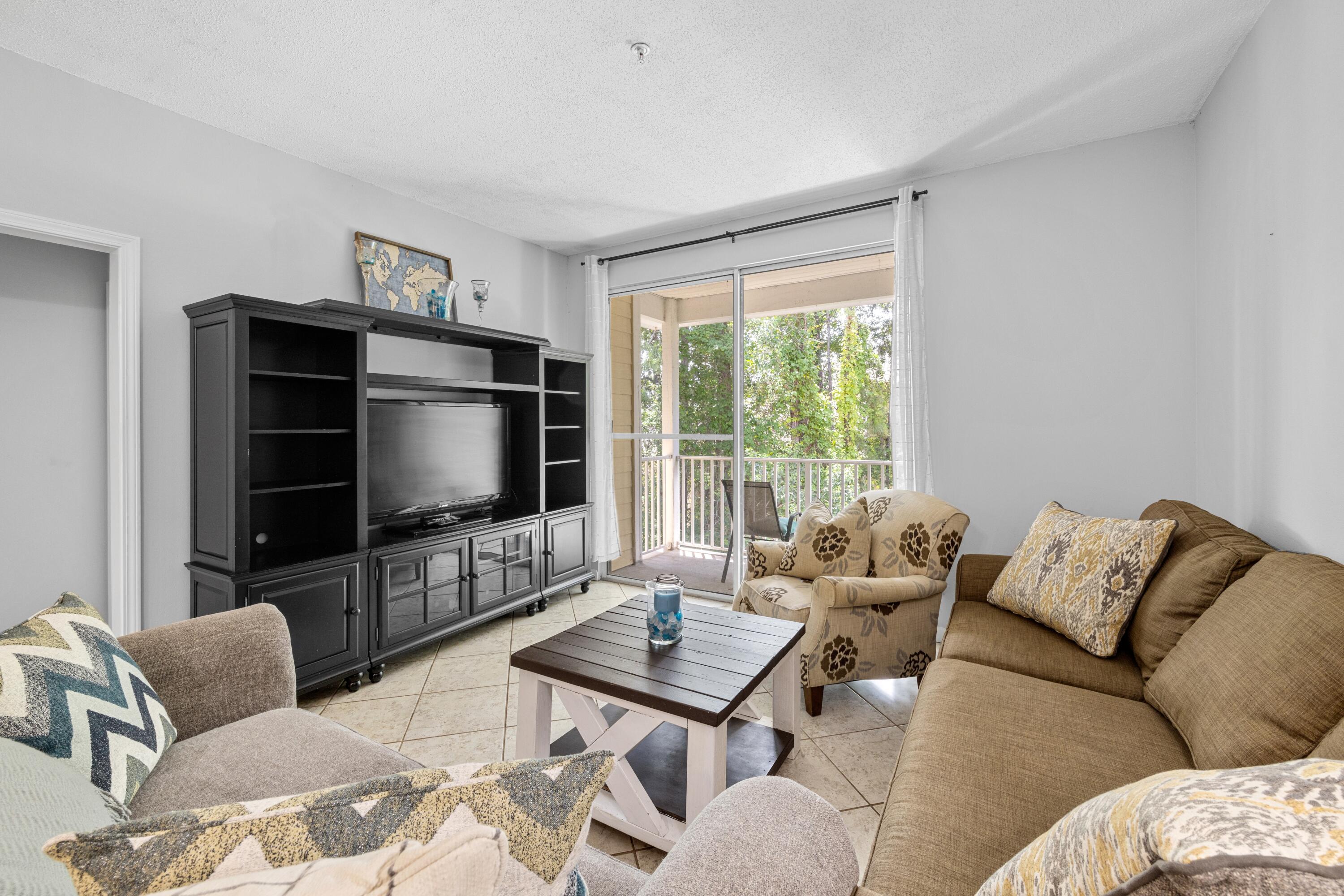 200 Sandestin Lane, Unit 1209 Miramar Beach, FL 32550 - Photo 11 of 30 a living room with furniture and a flat screen tv